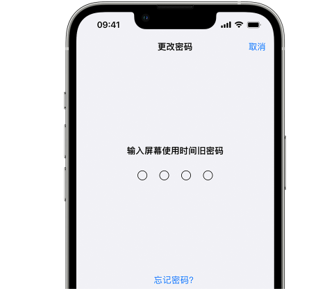 本号镇iPhone屏幕维修分享iPhone屏幕使用时间密码忘记了怎么办 