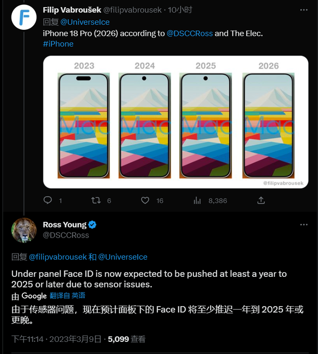 本号镇苹果手机维修分享:屏下Face ID有什么优势？iPhone何时会有屏下Face ID？ 