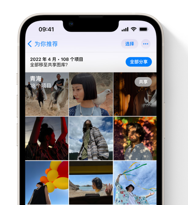 本号镇苹果维修网点分享在 iPhone 上使用共享图库 